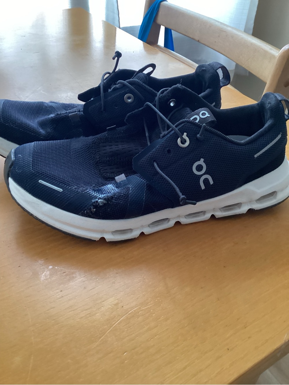 On Running Men's Athletic Cloud Sneakers in Black and White